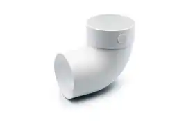 Отвод одномуфтовый RainWay система 90/75 87° RAL 9003 Белый