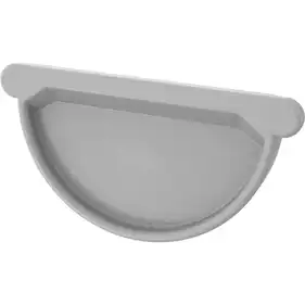 Заглушка ринви з гумовим ущільнювачем Zambelli Robust система 127/80 RAL 9006 Білий алюміній