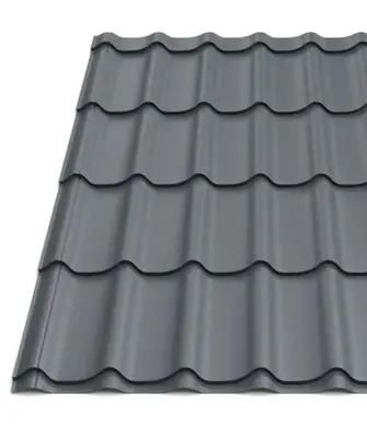 Металлочерепица Tile "Классика плюс" матполиэстер U.S.Steel 0.45 mm RAL 7016 Графит