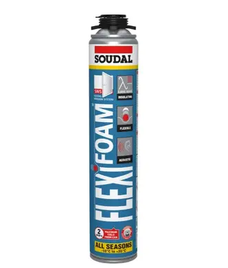 Пена монтажная эластичная пистолетная Soudal FLEXIFOAM 750мл