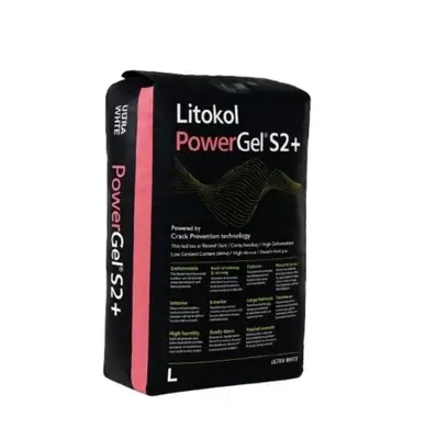 Еластичний клей Litokol PowerGel® S2+ мішок 20 кг, сірий