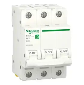 Автоматический выключатель Schneider Electric 3-п. RESI9 20A В (6kA) (C2)