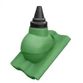 Насад під антену Krono-Plast PADB для покрівлі з цементно-піщаної черепиці зелений