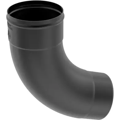 Коліно 72˚ завальцоване з 2-ма швами Zambelli Robust система 105/80 RAL 7016 Антрацит