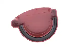 Заглушка ринви ліва PROFIL система 90/75 RAL 3005 Червоний
