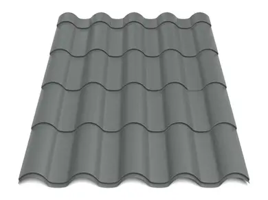 Металлочерепица Будсервис "Интегра 25" Relief iceCrystal mat Thyssen krupp 0.50 mm RAL 7024 Серый