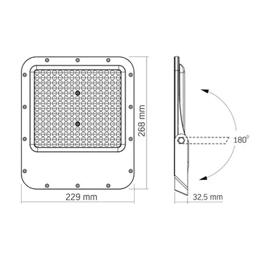 LED прожектор PREMIUM Videx F2 150W 5000K (VL-F2-1505G)