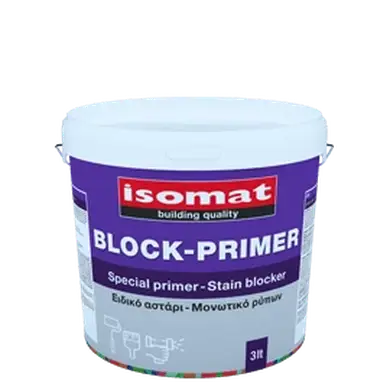Спеціальна ґрунтовка-блокатор плям Isomat BLOCK-PRIMER 3 л, білий