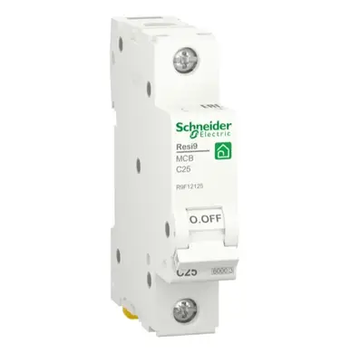 Автоматичний вимикач Schneider Electric 1-п. RESI9 25A C (6kA) (C2)