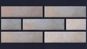 Фасадная термопанель с клинкерной плиткой КерамТерм Paradyz Скандиано охра 100 Neopor EPS 120