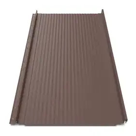 Кликфальц Tile "Волна" матполиэстер Arcelor Nippon 0.43 mm RAL 8017 Коричневый