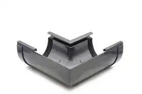 Кут ринви внутрішній RainWay система 130/100, 90° RAL 7024 Графіт