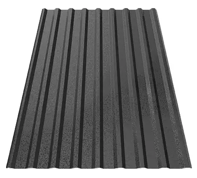 Профнастил Будсервис Т-18 стен. Relief iceCrystal mat Thyssen krupp 0.50 mm RAL 9005 Черный