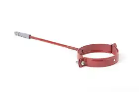 Тримач труби металевий PROFIL система 130/100 L220 RAL 8004 Цегляний