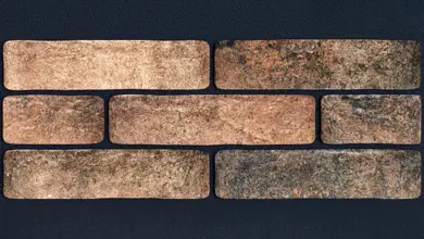Фасадна термопанель з клінкерною плиткою КерамТерм Golden Tile Севен Тонз помаранчевий, 6 мм 80 ПСБС