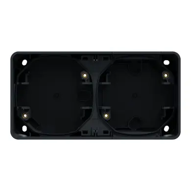 Коробка Schneider Electric для внеш. монтажа 2-ая IP55 "MUREVA S" черная (C3)
