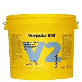 Штукатурка декоративная акриловая каменистая SHTOCK V2 Verputz K15, зерно 1,5 мм база C, 25 кг