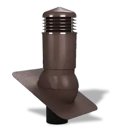 Вентиляційний вихід утеплений для бітумної черепиці Wirplast WiroVent STANDARD PLUS K81 Ø125/500 мм шоколадний