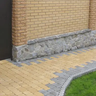 Тротуарна плитка Золотий Мандарин Старе місто 80 Жовтий фаска комплект каменів