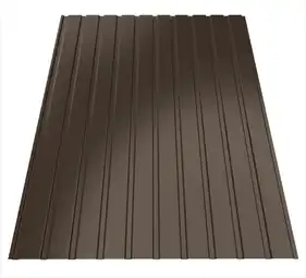Профнастил Tile С-8 полиэстер Arcelor Nippon 0.43 mm RAL 8019 Коричневый