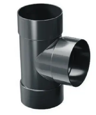 Трійник ProAqua система 125/90, 67,5° RAL 7016 Графітовий 