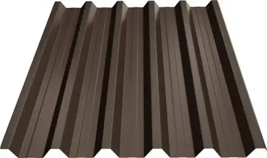 Профнастил GOOD ROOF ПН-44 Полиэстер Printech 3-D Китай, 0,38-0,40 мм RAL 8019 Шоколадный