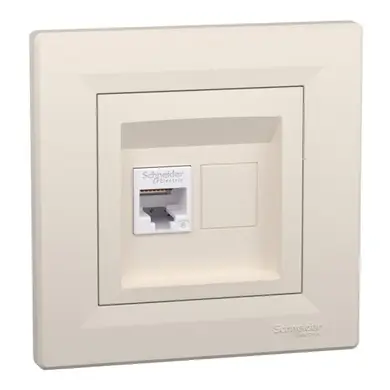 Розетка Schneider Electric комп. RJ-45 кат.6 UTP внутр. "ASFORA" сл.к. (C3) 