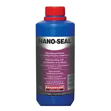 Пропитка для гидрофобизации и укрепление поверхности Isomat NANO-SEAL 1 кг, светло-голубой