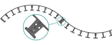 Бордюр ландшафтний пластиковий Vodaland H45 L1000 чорний