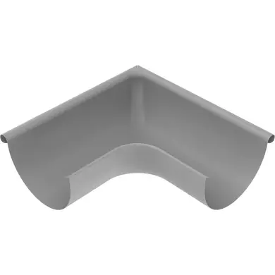 Кут ринви зовнішній 90˚ Zambelli Robust система 127/80 RAL 9006 Білий алюміній