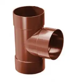 Трійник ProAqua система 125/90, 67,5° RAL 8004 Цегляний