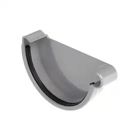 Заглушка правая Galeco PVC система 150/100 RAL 7038 Светло-серый