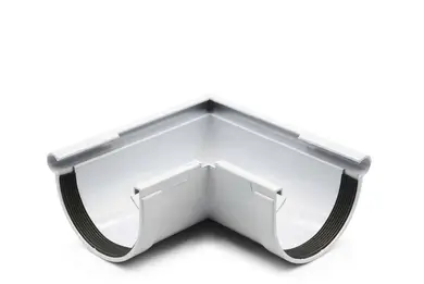 Кут ринви зовнішній RainWay система 130/100, 90° RAL 7040 Сірий