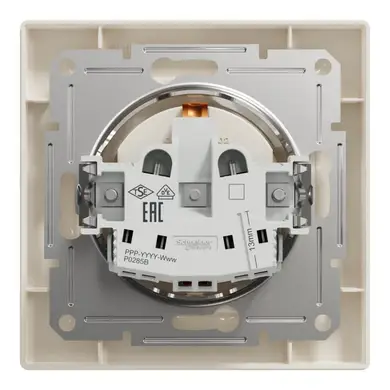 Розетка Schneider Electric 1-я З/К внутр. "ASFORA" сл.к. (C1) 