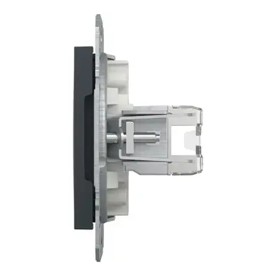Розетка Schneider Electric комп. RJ-45 внутр. "ASFORA" без рамки антрацит (C1) 