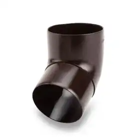 Колено Galeco PVC система 150/100 67° RAL 8019 Темно-коричневый