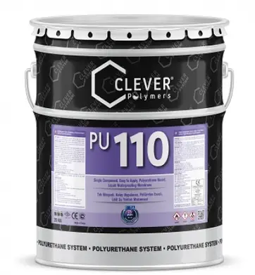 Полиуретановая гидроизоляция Clever Polymers PU BASE 110 25 кг, Белая