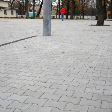 Тротуарна плитка Золотий Мандарин Подвійне Т 80 Персиковий фаска 200х170