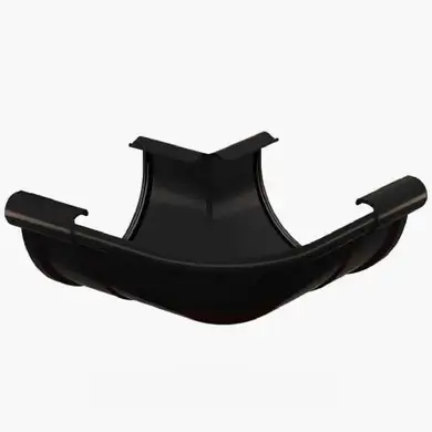Кут ринви зовнішній Galeco PVC система 90/50 90° RAL 9005 Чорний
