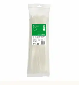 Хомут Schneider Electric 7,6х380 кабельний білий (100шт) (C3) 