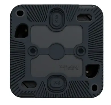 Вимикач Schneider Electric 2-кл. зовн.прохідний IP55 "MUREVA S" чорний (10А) (C2) 