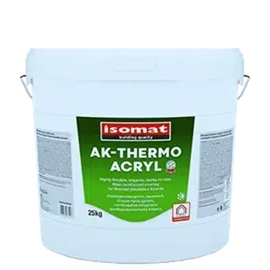 Клейове та армувальне покриття для теплоізоляційних плит Isomat ISOMAT AK-THERMO ACRYL 25 кг, білий