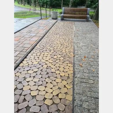 Тротуарна плитка Золотий Мандарин Маргарита 60 Колор мікс б/ф комплект каменів
