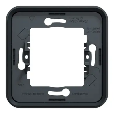 Рамка Schneider Electric 1-ая кратная IP55 "MUREVA S" черная (C2) 
