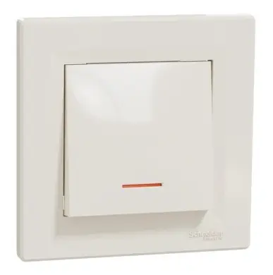 Вимикач Schneider Electric 1-кл. внутр. з підсвіт. "ASFORA" сл.к. (C1) 