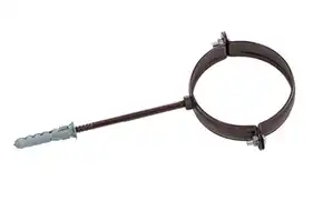 Тримач труби металевий PROFIL система 130/100 L100 RAL 8017 Коричневий