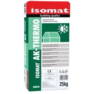 Полімерцементний клей для теплоізоляційних плит Isomat ISOMAT AK-THERMO 25 кг, білий