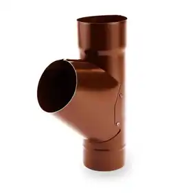 Тройник 60⁰ Galeco Stal система 135/100 RAL 8004 Кирпичный