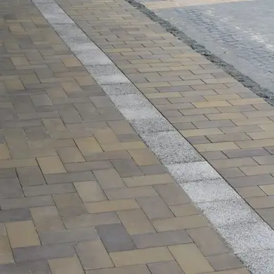 Тротуарна плитка Золотий Мандарин Цегла стандартна 80 Генуя б/ф 200х100