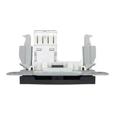 Розетка Schneider Electric комп. RJ-45 внутр. "ASFORA" без рамки антрацит (C1) 